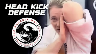 Kyokushin Karate Sensei Tip: Defending Kicks To The Head #kyokushin #karate #headkick #block #uke