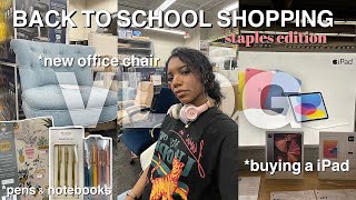 Back to school supplies shopping vlog at staples 2023 *freshman year*