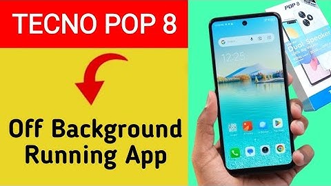 How to turn off background running app Tecno pop 8, auto launch app Kaise off Karen