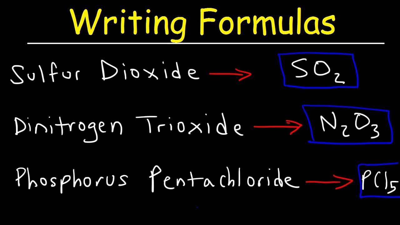 ⁣Writing Chemical Formulas For Covalent Molecular Compounds