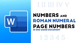 How to put Roman numerals and page numbers in word - The Easiest Way