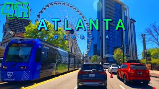 Atlanta Drive on a Sunny Spring Day Part 2/3, Georgia USA 4K - UHD