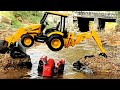 JCB stunt &amp; all indian tractors ride under jcb excavator | Mahindra tractor| New holland tractor