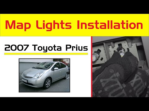 Remove 2004-18 Toyota Prius Interior Map Light w/ 168 LED Bulb Replace
