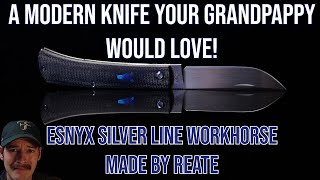 A Modern EDC Knife With Old School Looks  Esnyx Silver Line Workhorse Unboxing