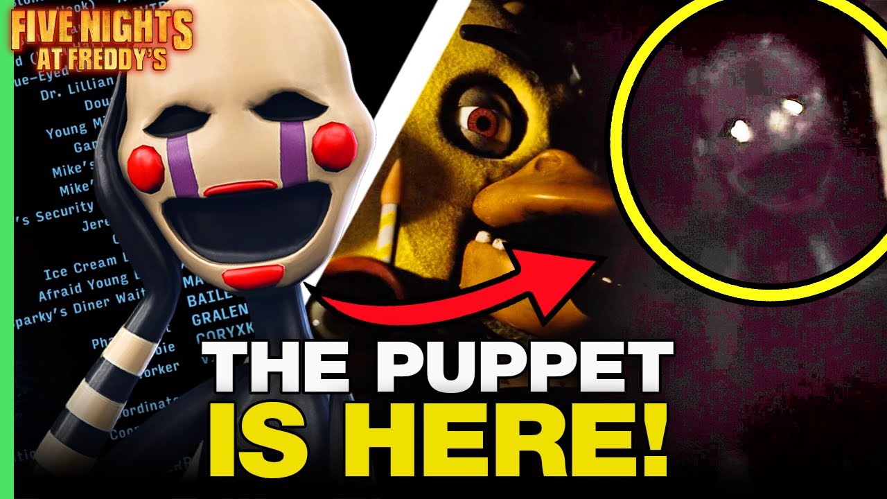 The Puppet in Five Nights at Freddy's Movie  END CREDIT SCENE & MAJOR  CAMEO EXPLAINED 