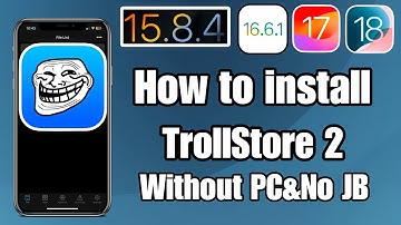 How to install TrollStore 2 On iPhone/iPad iOS 15/16/17. (18 soon) without PC & Not JB