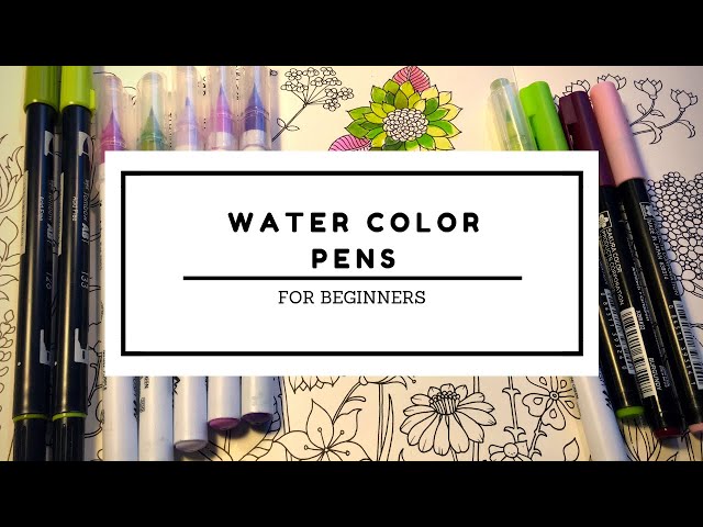 Using Watercolor Brush Pens on ColorIt Adult Coloring Book Pages: How Do  They Hold Up? 