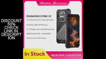 [World Premiere] CUBOT KINGKONG X PRO, Rugged Smartphone 5G, Dimensity 8200, 4nm, 3.1GHz, 144Hz 6.72