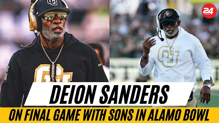 Deion Sanders on final game with sons in Alamo Bowl: 'Don't know how I'm gonna handle it'