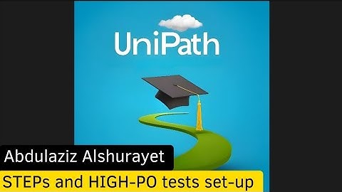 Test set-up guide for STEPs and HIGH-PO programs.