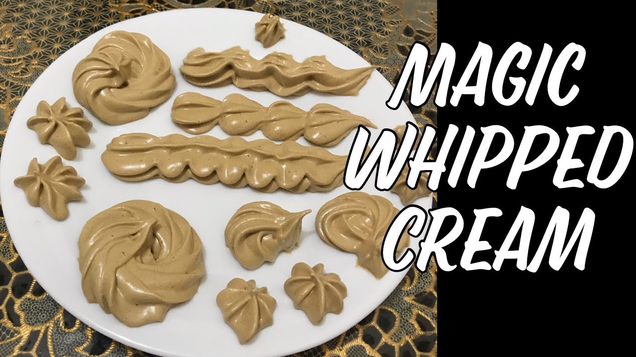Magic Whipped Cream 3Ingredients Cream Homemade Whipping Cream