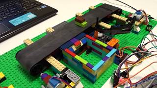 Arduino mega  conveyor concept using LEGO
