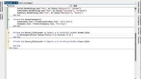 007 التنقل بين السجلات (دورة التعامل مع قواعد البيانات باستخدام VB.net)