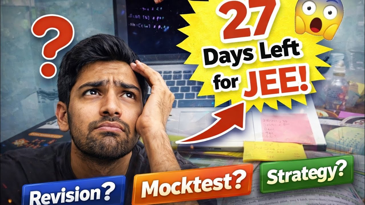Last 27 days strategy for JEE 2026 as a Dropper..... - YouTube