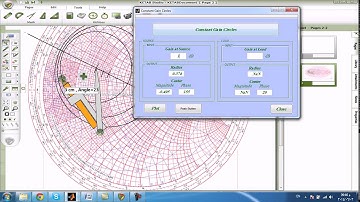 Microwave engineering amplifier design Constant Gain Circles Zaid Zmaily-Mohammad Abu Shamsieh