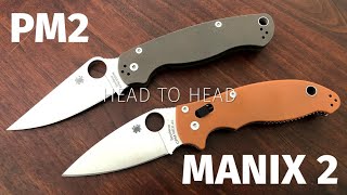 Spyderco Head to Head:  Paramilitary2 vs Manix2 Review