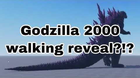 Project Kaiju Godzilla 2000 walking animation?!
