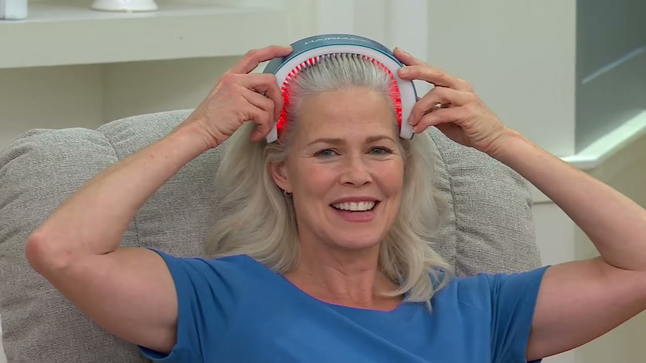 Hairmax LaserBand 41 Comfortflex Hair Growth Device on QVC - YouTube