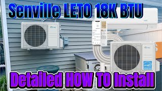 Full Senville LETO 18,000 BTU Mini Split Installation – Detailed DIY Guide (Every Step & Detail) Guide