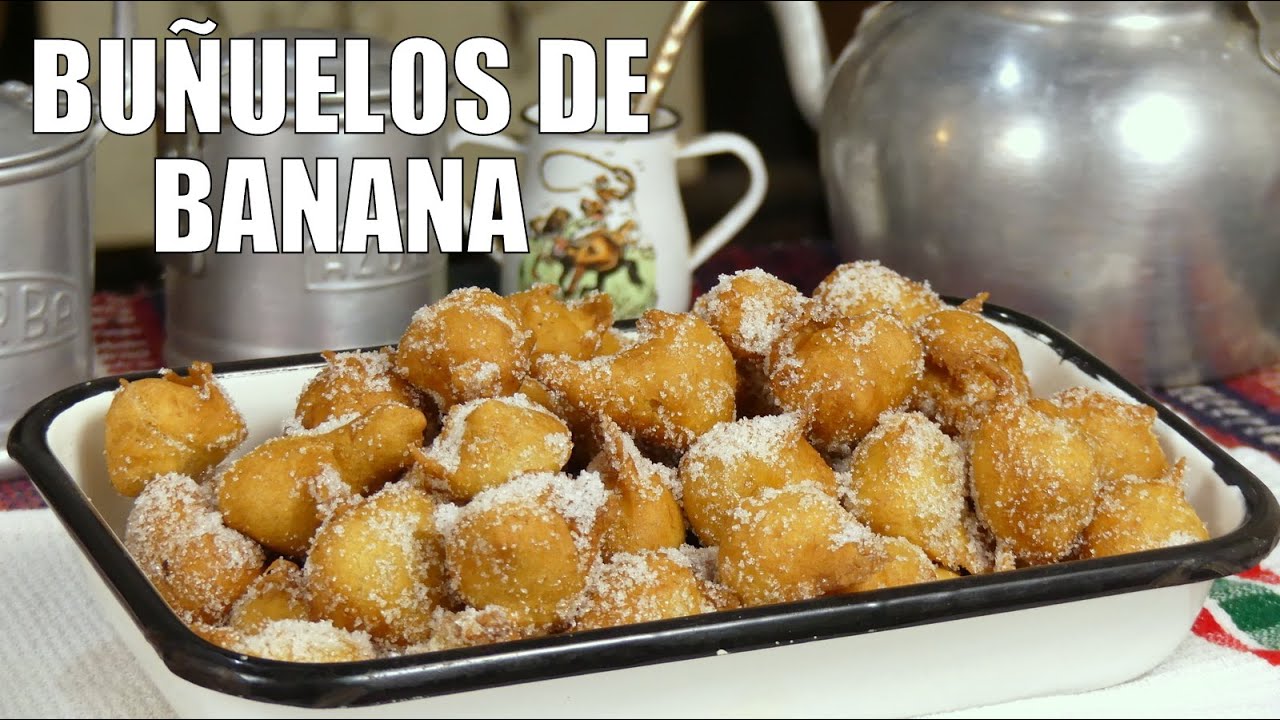 Así de fácil es preparar BUÑUELOS DE BANANA 