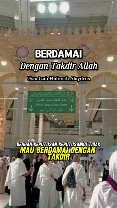 Berdamai dengan takdir Allah
