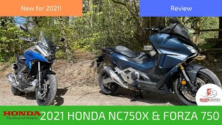 2021 Honda NC 750 X and Forza 750 Comparison | Our First Look