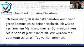 Brief schreiben (telc Deutsch B1)