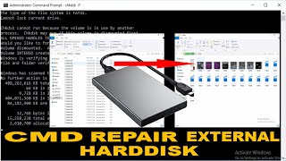 CMD REPAIR EXTERNAL HARDDISK | RECOVER CHK FILE FROM FOUND.000 FOLDER