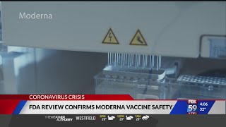 FDA review confirms Moderna vaccine safety