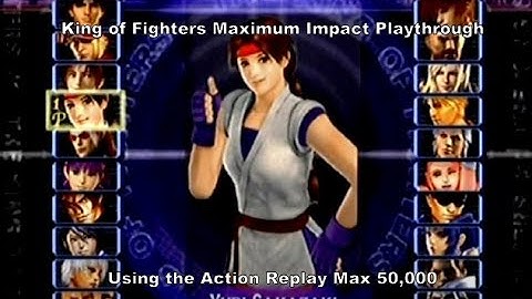 King of Fighters Maximum Impact Yuri Playthrough using the Ps2 Action Replay Max 50,000 :D #Sony