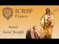 Anne saint joseph  sur les pas de saint joseph avec les chanoines de la province de france