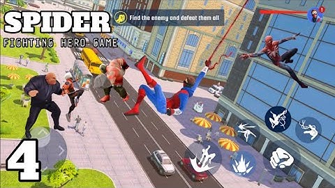 SPIDER FIGHTING HERO GAME Open World // (Android ios PART 4