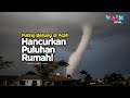 Video Amatir Detik-detik Angin Puting Beliung Hancurkan Rumah di Aceh