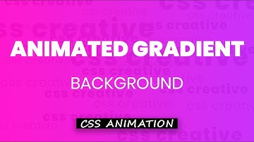 Pure CSS Animated Gradient Background | HTML and CSS Tutorials