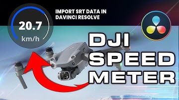 Utilize your DJI SRT telemetry data in Davinci Resolve Fusion to create overlay meters