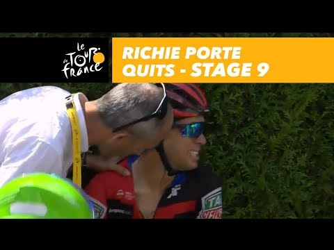 Crash in the peloton, Richie Porte quits - Stage 9 - Tour de France 2018