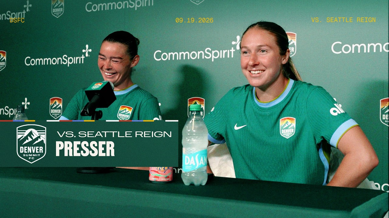 PRESSER with Nick Cushing, Tash Flint, Delanie Sheehan | Denver Summit FC vs Seattle Reign FC (2-1)
