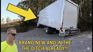 Rotator Wrecker Vs Box Truck Almost A Rollover In Tight Quarters