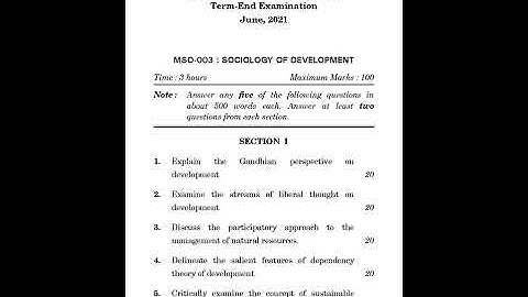 MSO - 3   June 2021 Question Paper