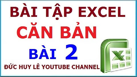 Bài tập Excel cơ bản 2: Bảng tính tiền điện