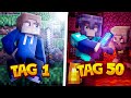 Ich überlebe für 50 Tage in Minecraft Hardcore und KRASSES passiert pt.1