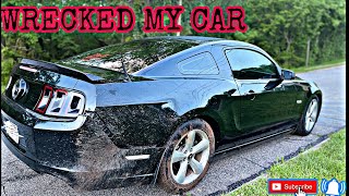 Itsstock09 Mustang Runs Off The Road While Driving