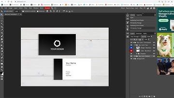 Photopea Tutorial - Double Sided Business Card Mockup