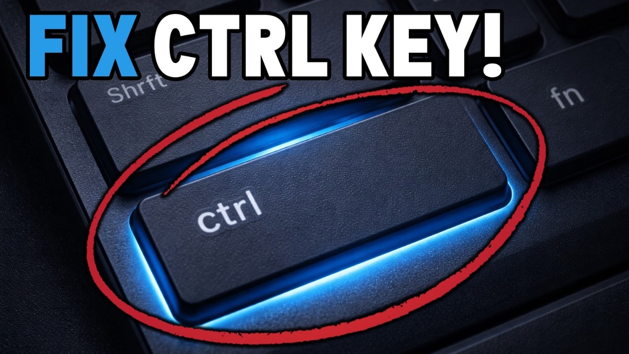 How to fix control key not working on windows 11 & 10 - YouTube