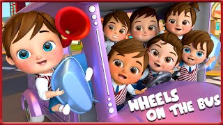 Wheels on the Bus | + Nursery Rhymes | Banana Cartoon