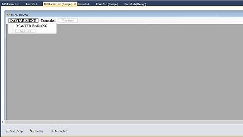 Tutorial VB.Net.#1: Cara Membuat Form Menu Utama Pada Aplikasi VB.Net ||2010