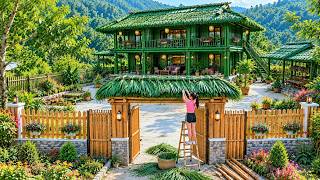 A young woman built a bamboo gate and house—a project that took 100 days to complete by@lythivien
