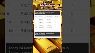 Gold Rate Today Bhubaneswar 11 Oct 2023 | Gold Price Today gold goldprice goldislife