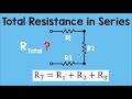 Total Resistance of Series Resistors | Physics Animation
